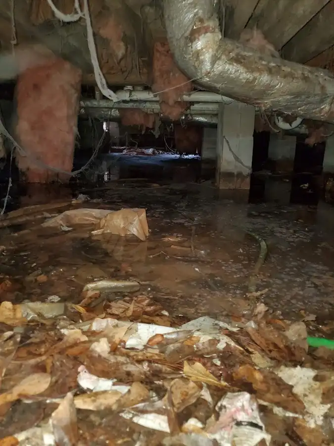 Crawl space flood assessment for Commercial Water Damage Restoration in Murray